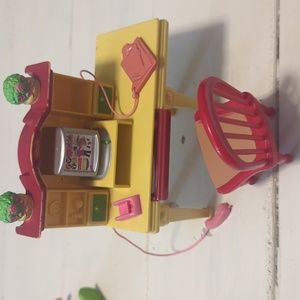 Fisher Price Loving Family Dollhouse student desk and chair